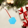 thumbnail image 6 of Hirioo Sky Blue Glitter for Acrylic Christmas Pendant Hanging Christmas Tree Ornaments, Car, Home, Office Gift Decor-Hexagon, 6 of 7
