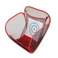 thumbnail image 4 of Red de golpeo de golf Red de entrenamiento de práctica de golf plegable portátil para jardín al aire libre Rojo, 4 of 8