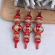 thumbnail image 5 of pstuiky Adorno navideño colgante de calabaza pequeña roja y dorada (3 unidades) para árbol de Navidad - Accesorio decorativo para eventos navideños, 5 of 9