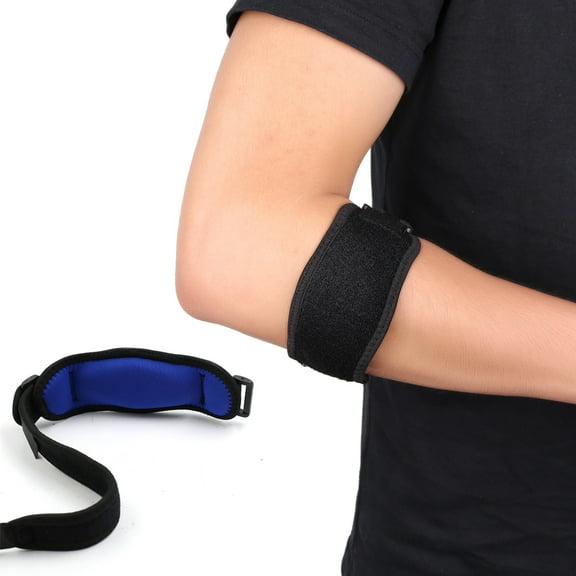 REGALWOVEN Authorized Sports Tennis Forearm Elbow Brace Support Band w/ Compression Pad