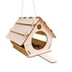 thumbnail image 4 of Casa De Comedero De Pájaros De Madera, Caja De Nido Colgante Para Casa De Pájaros De Montaje Diy Para Decoración De Jardín Al Aire Libre Guardurnaity PT002179-00, 4 of 6