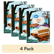 (4 pack) Great Value Spice Cake Mix, 15.25 oz
