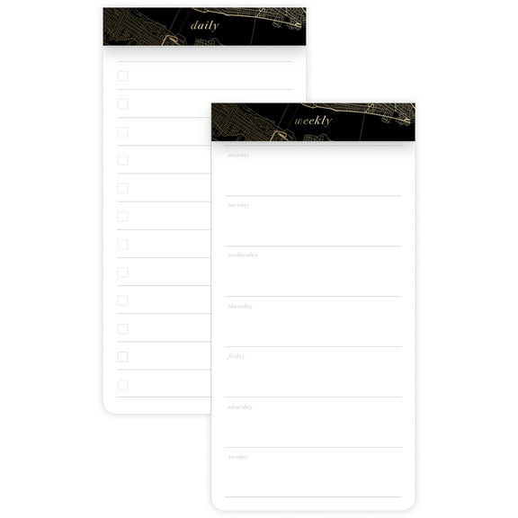 West Village by Mead Undated Daily Weekly To-Do Pads 2 Pack 3 34 x 7 34 - West