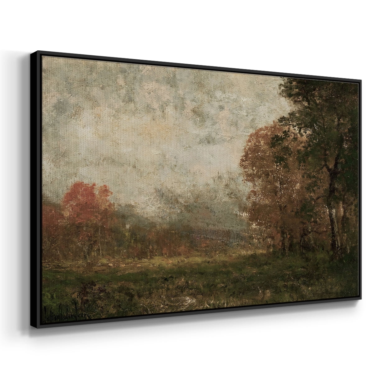 Vintage Landscape-CCCXXXIII By Wexford Home Framed in Black Wood Gallery Wrapped Canvas 27 in. x 41 in.