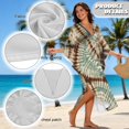 thumbnail image 7 of DISNIMO Tie Dye Print Women's Plus Size Kaftan Dress Swimsuit Coverup V-Neck Batwing Sleeve Caftan Dresses Lightweight Loose Swimwear Coverups for Party Pool Beach, 7 of 7
