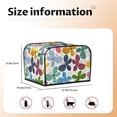 thumbnail image 5 of Lsque Colorful Butterflies Print 4 Slice Toaster Cover , Kitchen Appliance Dustproof Protector , Toaster Protector Dustproof Kitchen Appliance Cover, 5 of 7