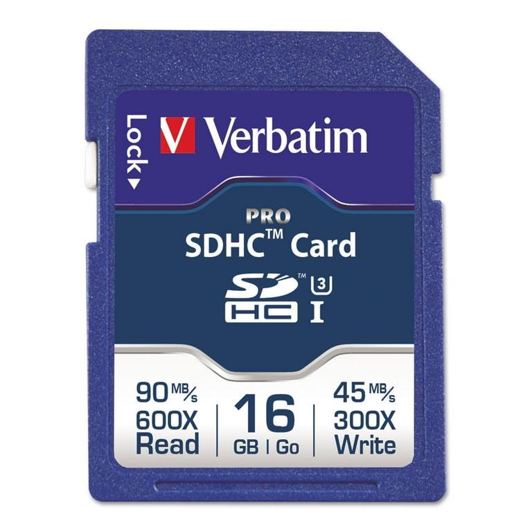 16GB Pro 600X SDHC Memory Card, UHS-I V30 U3 Class 10 16GB Pro 600X SDHC Memory Card, UHS-I V30 U3 Class 10