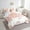 Pink and White, variant on Kids Excavator Twin Comforter Set 7 Piece Cartoon Car Bedding Comforter Sets For Boys Children, Tractor Truck Bed In A Bag Construction Vehicles Bedding Set, Tractor Decor Bed Sheets Set