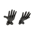 thumbnail image 6 of Danya B. "Palms Up" Dark Brown Cast Iron Wall Mount Hook Set (Set of 2), 6 of 11