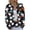 1Black, variant on Women's Crew Neck Long Sleeve Halloween Ghost Pumpkin Print Button Knit Cardigan Sweater for Fall Holiday Casual Wear