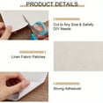thumbnail image 4 of 1Roll 2.18yards/2m Adhesive Linen Fabric Patches Sturdy Fabric Couch Repair Kits White 40cm 2m/roll, 4 of 6