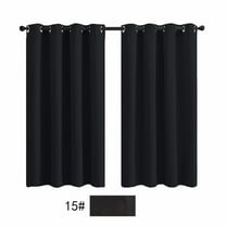 2X Curtains Darkening Thermal Insulated Curtain Panels for Living Room Blue Color Shower Curtain Set Bath Partition Curtain No Drilling Curtain