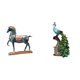 thumbnail image 1 of Elegante Fusión De Esculturas De Equino Y Pavo Real Majestuoso, Figura De Animal Para Sala De Estar, Oficina, Escritorio Y Estantería, Decoración Del Hogar., 1 of 8