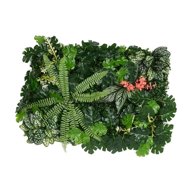 GUOOL 15.7*23.6" Grass Wall Panel Fence Background Privacy Screen Topiary Carpet Green I