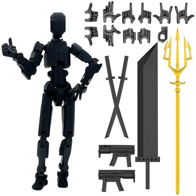 Baby Doll Mobile Doll Set, 3D Printed Titan Robot Mobile Doll, Posable Mobile Doll, Suitable For Collectors, Desktop Decoration