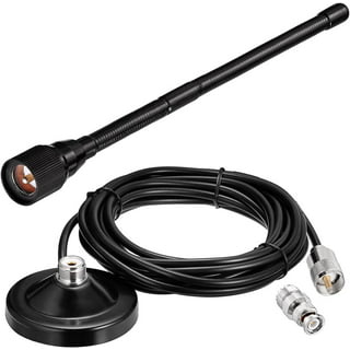 CB Antenna 28 inch 27 Mhz CB Radio Antenna Full Kit with Heavy Duty Magnet  Mount Mobile/Car Radio Antenna Compatible with President Midland Cobra  Uniden Anytone by LUITON