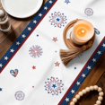 thumbnail image 3 of Independence Day Truck Table Runner 90 Inches, Vintage Star Firework 4th of July Bed Runner Dresser Scarves Tabletop for Indoor Outdoor Parties/Ceremony/Banquet, 13" x 90", 3 of 9