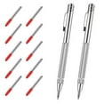 thumbnail image 2 of Precision Magnetic Line Pen 2 Pcs + 10 Spare Tips Tungsten Steel Diamond Engraving Scriber for Ceramic Glass Metal Marking Professional DIY Tool, 2 of 5