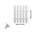 thumbnail image 3 of 2 Pack Plastic Garden Edging Fence, Easy Assembly Weather Resistant Mini Border, Stable Reusable Lawn Divider, Ground Insert Landscape Barrier for Flower Bed Yard Path Patio Outdoor Decoration, 3 of 6