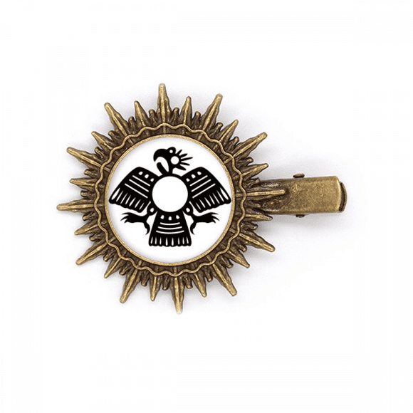 Ancient Egypt Eagle Pattern Hairpin Sun Headwear Retro Metal Clips Pin