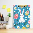 thumbnail image 2 of FORMRS Acrylic Clipboard with Low Profile Clip Standard A4 Letter Size, 12.5" x 9", Blue Easter Bunny, 2 of 8