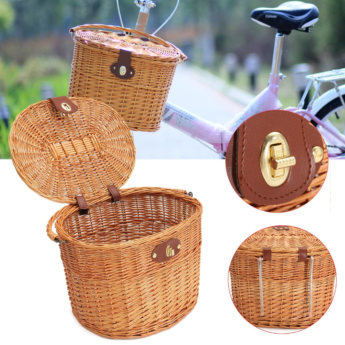 wicker bike basket kids