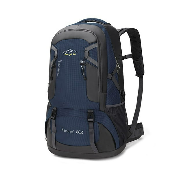Toystoory Mochilas de 60L para senderismo al aire libre, de gran capacidad, para escalada, campamento, pesca, viaje, senderismo, Ropa Deportiva, Zapatos Azul oscuro