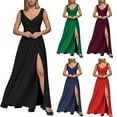 thumbnail image 2 of 2023 Independent Station Wish Amazon EBay Summer New Solid Color Sleeveless Waist Dress Formal Dress, 2 of 5