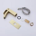 thumbnail image 4 of Single Handle Bathroom Sink Faucet, Solid Brass Basin Faucet with 6-inch Cover Plate, 4 of 5