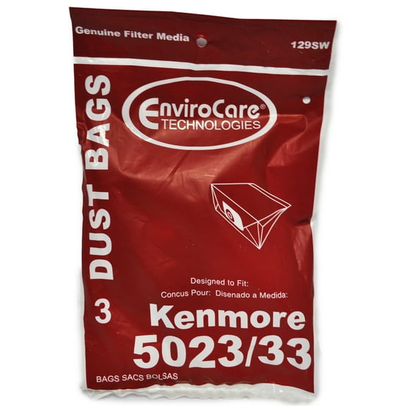 Kenmore 5023/33 Vacuum Dust Bags 129SW 3 Pack