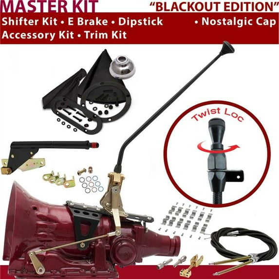 American Shifter 727 Shifter Kit 16 in. E Brake Cable Clamp Trim Kit Dipstick for CE5E3