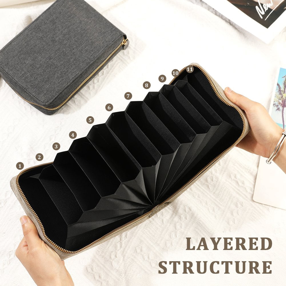 Vjnyvs Circular Needle Storage Bag Knitting Tool Bag Oxford Cloth Weaving Needles Storage Bag Crochet Sewing Accessories Kit Bag