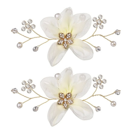 

Etereauty Shoe Wedding Buckle Shoes Bride Decorations Accessories Clip Crystal Flower Clips Bridal Jewelry Supplies Rhinestone