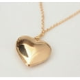 thumbnail image 4 of Prima Jewelries 14K Yellow Gold-Plated 18-inches Heart Shaped Pendant Locket Charm Link Chain Necklace Set Gift, 4 of 9