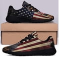 thumbnail image 3 of Rottweiler American flag Shoes Sneakers Black Size 7.5, 3 of 7