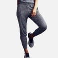 thumbnail image 3 of Siilsaa Women Jeans Wide Leg Women's Wide Leg Pants With Pockets High Waist Adjustable Knot Loose Casual Trousers Business Work Casual Pants Dark gray,S, 3 of 7