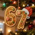 thumbnail image 5 of Christmas 67 Acrylic Ornament, Six Seven Funny Christmas TreeOrnament, 67 Christmas Ornament, Multi-Purpose for Xmas Holiday & Birthday Decorations, for Humor Lovers and Gift Givers E, 5 of 7