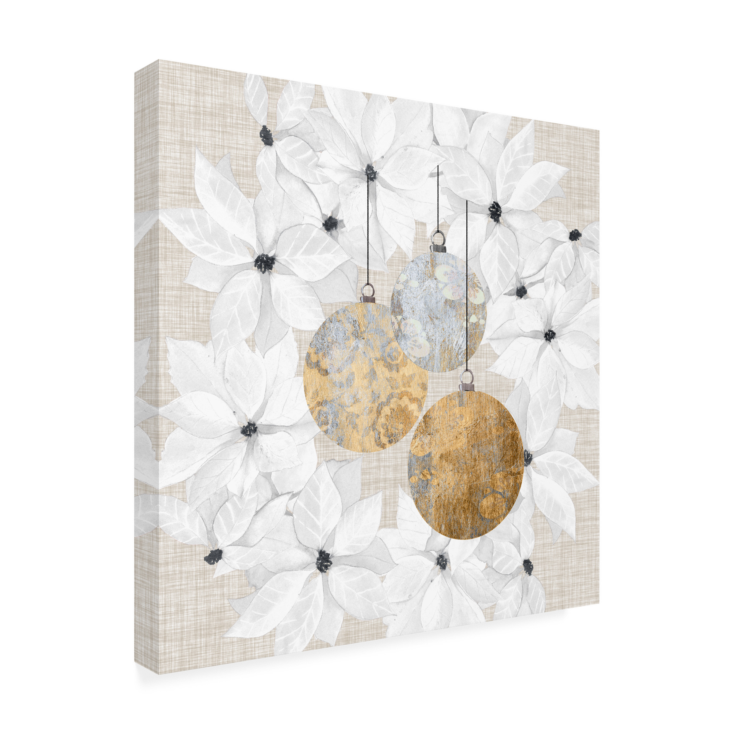 Trademark Fine Art Grace Popp Sophisticated Christmas Iii Canvas Wall Art - 24x24