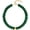 18MM Disc Bead-Dark Green, variant on BOOTOOL Women's Silver Beaded Necklace, 20MM Round Bead Chunky Choker, Adjustable Statement Jewelry Gift for Her