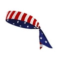 thumbnail image 1 of Pañuelo de poliéster con bandera patriótica de 50 x 50 cm - Reutilizable y lavable, versátil como diadema o pañuelo para el cuello, ideal para actividades al aire libre y eventos de moda, 1 of 3