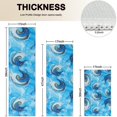 thumbnail image 4 of Blue Gold Marble Pattern Kitchen Rugs Sets Of 3,Kitchen Runner Rugs Non Skid Washable,Decorative Kitchen Floor Mats for Kitchen,Sink,Laundry,17"x30"+ 17"x47" + 17"x59", 4 of 6