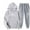 Gray#15, variant on YOIAVAIOY Womens Fleece Lined Sweatsuits Sets 2 Piece Outfits Heartbeat Printed Hoodie Sweatshirt Sweatpants Casual Jogging Tracksuits Black M