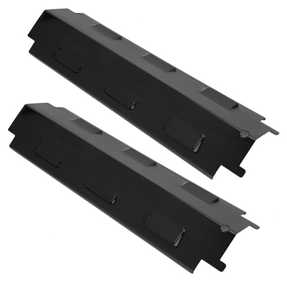 BBQ Heat Tent, Grill Heat Plate, 2pcs BBQ Flame Tamer Kitchen Accessory Grill Replacement Parts, Barbecue Tool Black