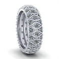 thumbnail image 3 of 2.00Ct Round Cut Natural Diamond 3Row Anniversary Eternity Band Ring Solid 14k Gold IJ I1, 3 of 3