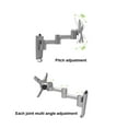 thumbnail image 3 of Display Display Arm Large Screen Wall Mounted TV Aluminium Alloy Large Load Bearing 30in L04 Silver Gray, 3 of 7