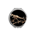 thumbnail image 1 of Miroir compact miniature Dinosaure Main Rond portable de Poche en Verre, 1 of 3
