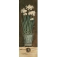 thumbnail image 2 of Pamela Gladding 13x32 White Modern Wood Framed Wall Art Titled - Petit Jardin I, 2 of 5