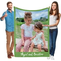 Personalised Plush Picture Blankets, Customised Blankets for Family and Friends Pets, Suitable for All Kinds of Anniversaries, as Souvenirs and Unique Gifts (5 Photo)