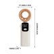 thumbnail image 2 of Fiudx Ventilador de Mano, Ventilador de Turbina de Alta Velocidad con Bolsa de Hielo, Regulación de Velocidad Continua de 100 Velocidades, Dispositivo de Enfriamiento Portátil para Llevar Al Cuello,, 2 of 6