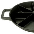 thumbnail image 2 of Bayou Classic 10" Round Cast Iron Wedge Cornbread Skillet Pan with Handles, 2 of 5